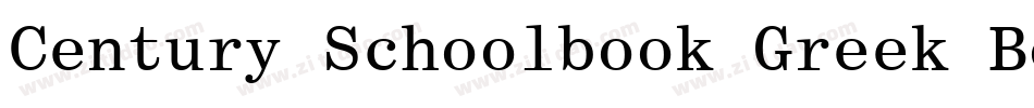 Century Schoolbook Greek Bold BT字体转换